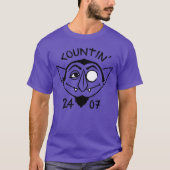 Count von Count Schaats Logo - Countin' 24/7 T-shirt (Voorkant)