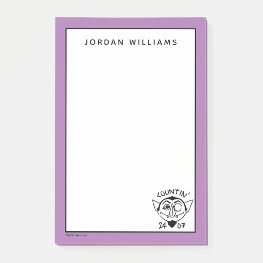 Count von Count Skate Logo - Countin' 24/7 Post-it® Notes (Voorkant)