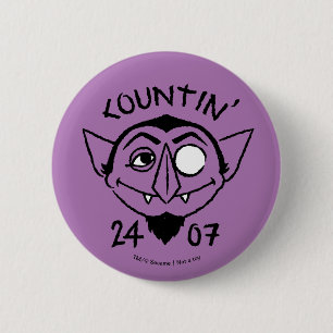 Count von Count Skate Logo - Tellen 24/7 Ronde Button 5,7 Cm