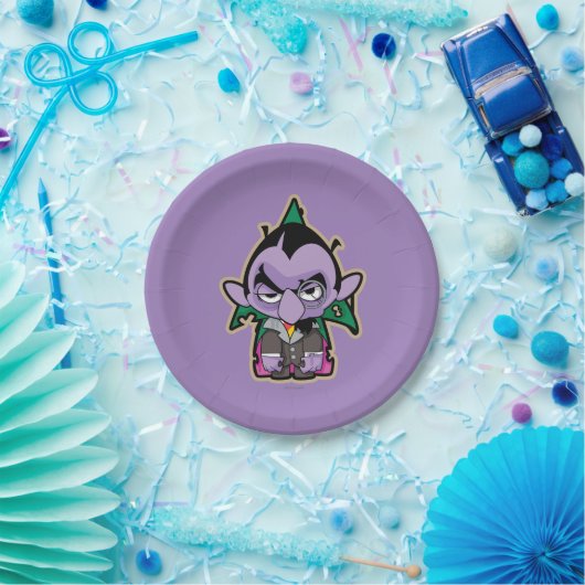 Count von Count Zombie Papieren Bordje (Feest)