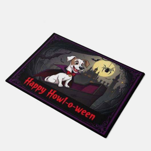 Count Whippet Happy Howl-o-ween Deurmat (Schuin)