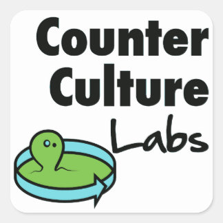 Counter Culture Labs vierkant logo Vierkante Sticker