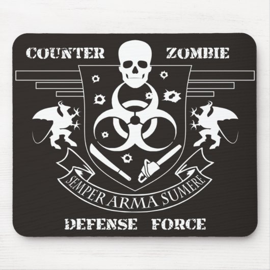 Counter Zombie Defense Force Muismat (Voorkant)