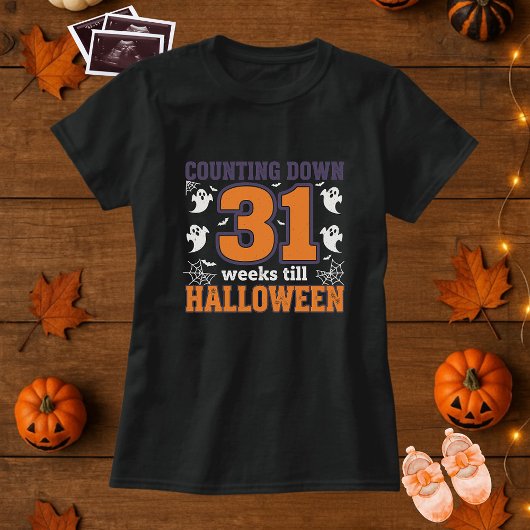 Counting Down Till Halloween Maternity T-shirt
