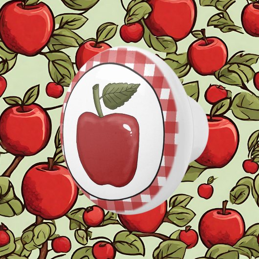 Country Apple Cuisine en Céramique bouton