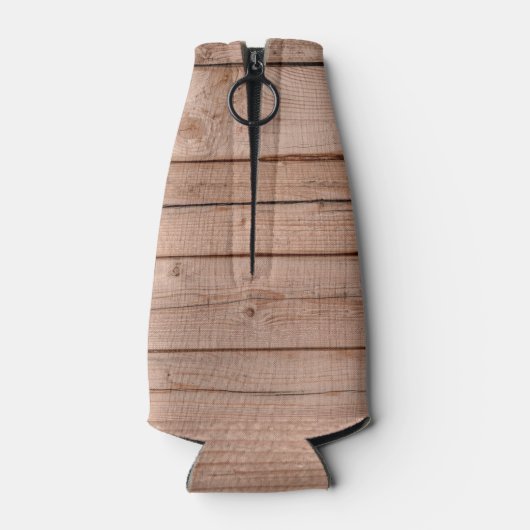 Country Barn Rustieke Houten Monogram Fles Koeler (Achterkant)