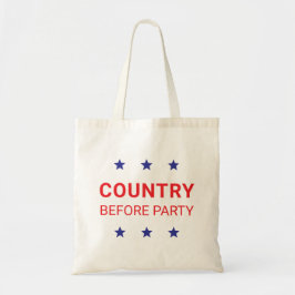 Country Before Party Political Tote Bag