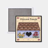 Country Birdhouse Koelkast Magneet (Voorkant / Achterkant)