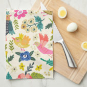 Country Birds & Blossoms Serviette colorée (Quart Plié)