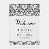 Country Black Lace Wedding Welcome (Recto)