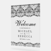 Country Black Lace Wedding Welcome (Angle)