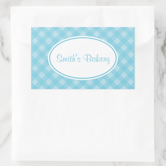 Country Blue Gingham Stickers (Tas)