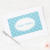 Country Blue Gingham Stickers (Envelop)