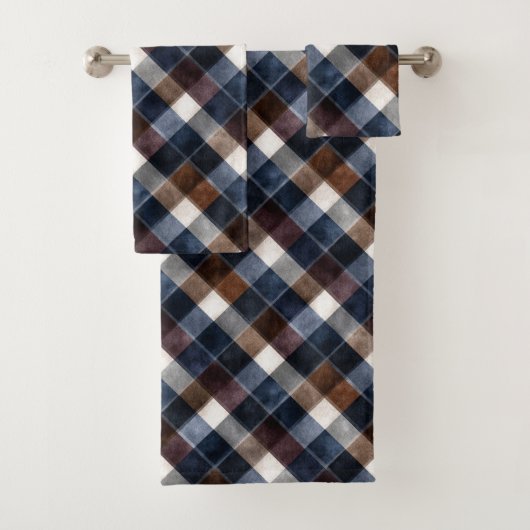 Country Blue Red White Grey Squares   (En situation)