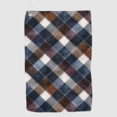 Country Blue Red White Grey Squares   Golfhanddoek (Voorkant)