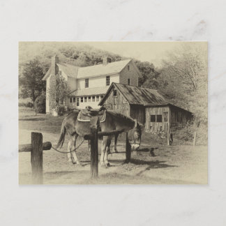 Country Boerderij Scene Post Card Briefkaart