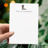 Country Boot Flat Note Card Notitiekaartje