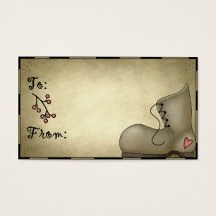 Country Boot - Tags cadeaux de vacances