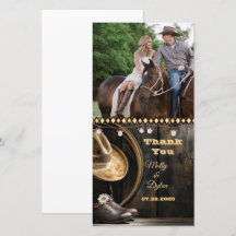 Country Boots Hoed & Barnwood Foto Dankkaart