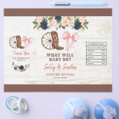 Country Boots of Bows Geslacht onthullen Chip Bag Flyer (Enkel)