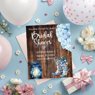 Country Bridal Shower Invitation Kaart
