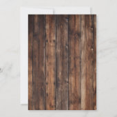 Country Bridal Shower Invitation  Kaart (Achterkant)