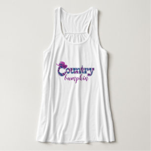 Country bumpkin denim blauw roze grafisch T-shirt