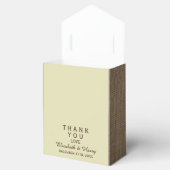 Country Burlap Mason Jar Bruiloft Bedankdoosjes (Geopend)