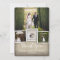 Country Burlap Trouwfoto Dank u kaart