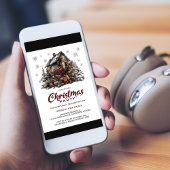 Country Cabin Kerstfeest Kaart