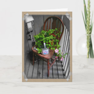 Country Chair Verjaardag Kaart