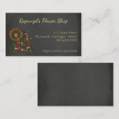 Country Chalkboard Flower Shop Visitekaartje (Voorkant / Achterkant)