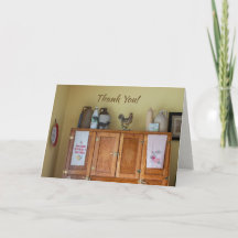 Country Charm Dank u kaart