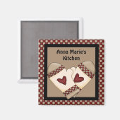 Country Check Magnet Magneet (Voorkant / Achterkant)