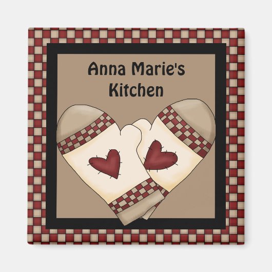 Country Check Magnet Magneet (Voorkant)