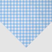 Country Chic Pastel Baby Blue Gingham Tissuepapier (Detail)