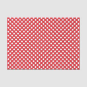 Country Chic Picnic Red Gingham Patroon Tissuepapier