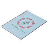 Country Chic Wreath Monogram Journal Mariage (Côté gauche)