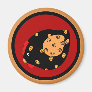 Country Chick Hen Magnet Magneet