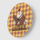 Country Chicken Kitchen horloge murale (Angle)