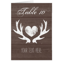 Country chique herten gewei tafel plaats kaarten