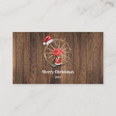 Country Christmas Free Drink Party Card Ticket (Dos)