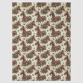 Country Christmas Horses Tissuepapier (Voorkant)