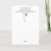 Country Christmas Old Red Grange Carte de voeux (Dos)