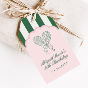 Country Club Courtside Racquet Tennis Favor Cadeaulabel