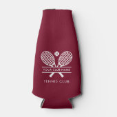 Country Club Naam Tennis Team Swag Custom Flesjeskoeler (Voorkant)