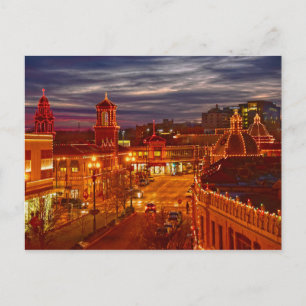 Country Club Plaza Lights, Sunset, Kansas City, MO Briefkaart