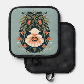 Country Cottage Floral Pannenlap (Voorkant / Achterkant)