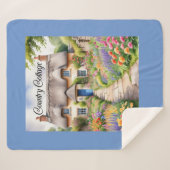 "Country Cottage" Sherpa Deken (Voorkant (horizontaal))