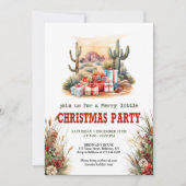 Country Cowboy Christmas Party Invitation (Devant)